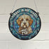 Cavapoo Brown & White Memorial Stained Glass Effect Suncatcher